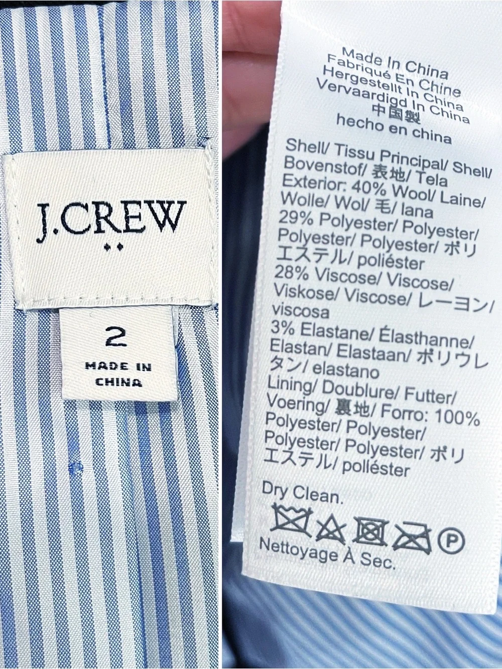 J. Crew Schoolboy Blazer Tailored in Black Size 2